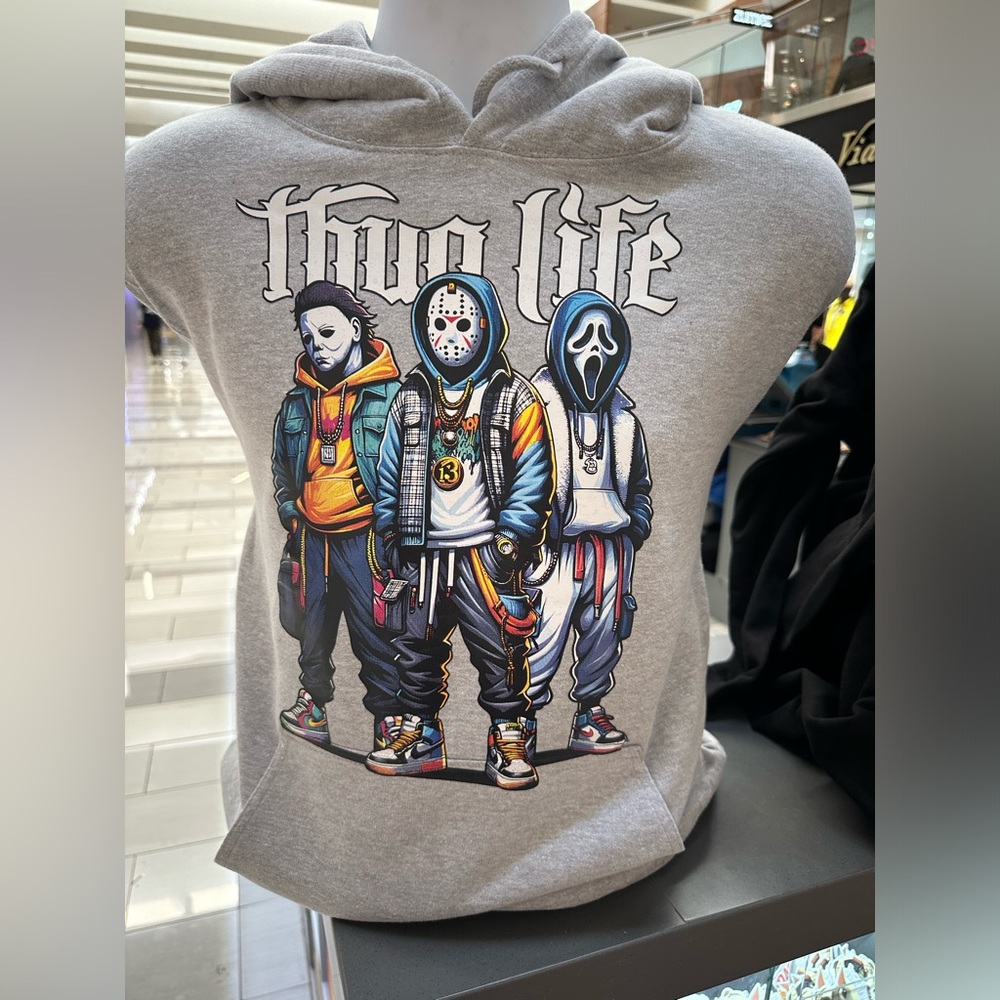 Thug Life Scream, Michael Meyers Halloween hoodie